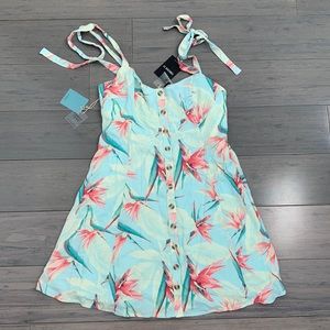NWT Forever 21 Sun Dress Floral Sunny Spot Collection Sz M